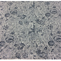 Linen Cotton Blended Garment Fabric with Flower Printing